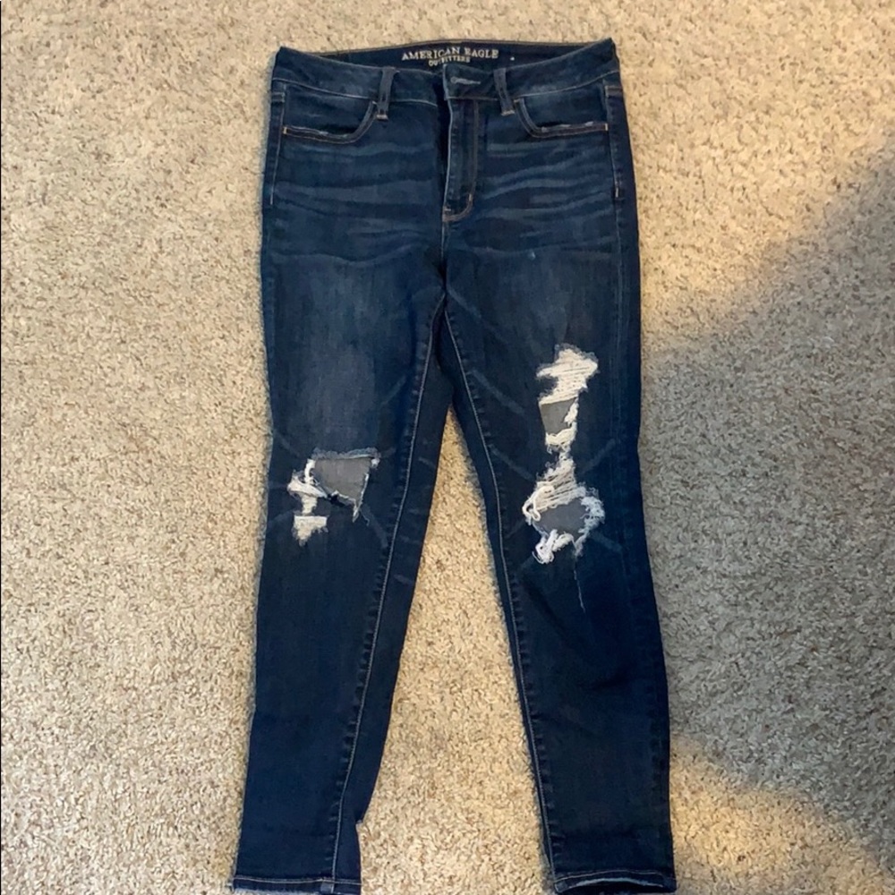 American eagle high rise jegging short length